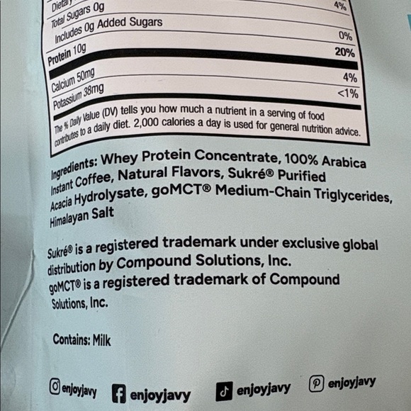 Javy Protein Coffee French Vanilla. NIB - Picture 2 of 4